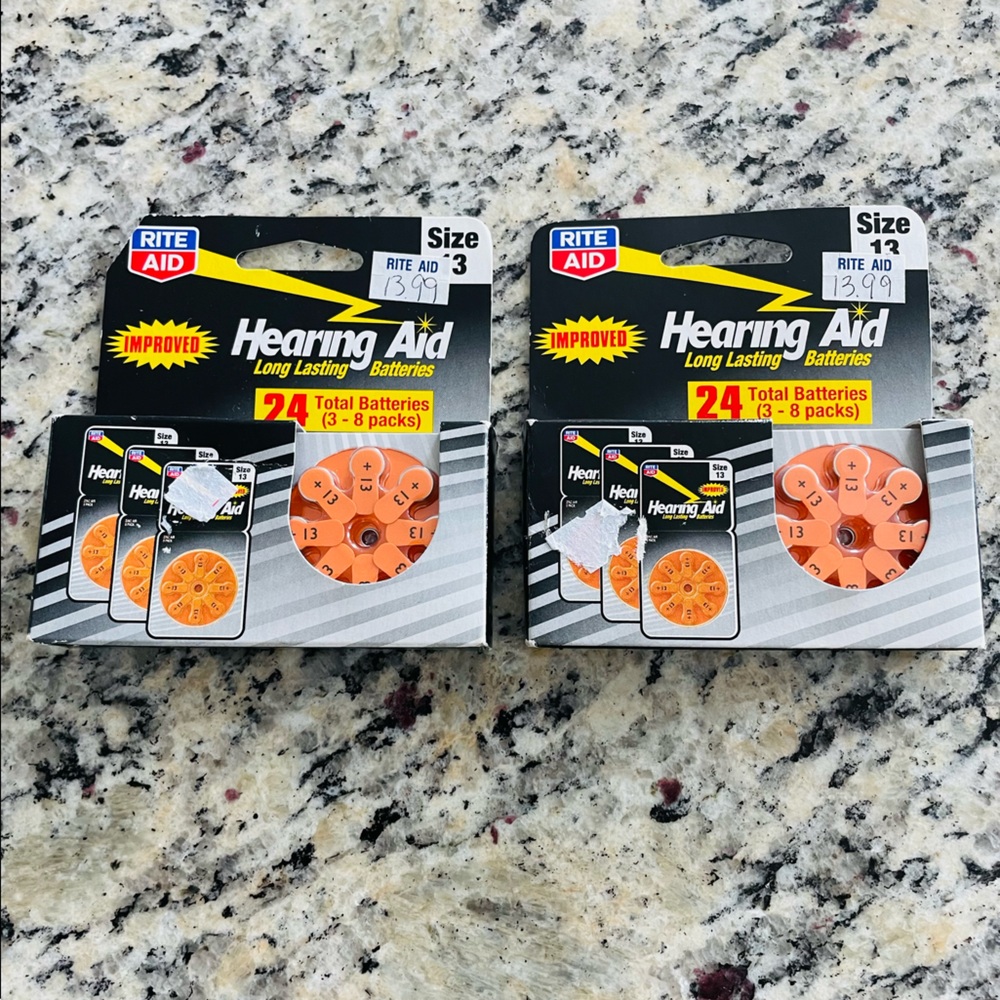 2 Packs Hearing Aid Batteries
